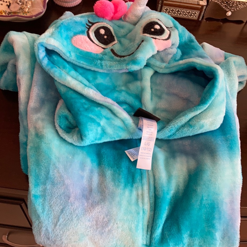 Girls narwhal pajama onesie